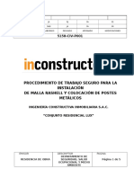 Procedimiento de Colocación de Malla Rachel y Colocación de Postes Metálicos 002