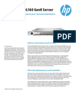 HP ProLiantDL160Gen9 DataSheet