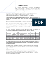 Salario y Su Clasificacion