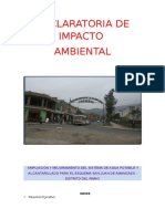 Estudio de Impacto Ambiental