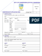 CATUC UG Application Form Modified