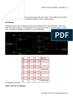 VHDL Code For Flipflop D, JK, SR, T