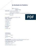 Ficha de Avaliação de Pediatri DE MARCUS