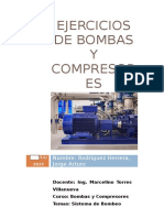 Ejercicios de Bombas y Compresores