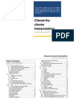 Clause by Clause Interpretation