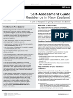 INZ 1003 Self Assess Guide For Residence in NZ 1.0 April 2016