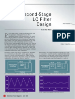 Second Stage Filter Design