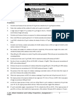 C - 2Y - Dilute Solution and Colligative Properties - Assignment 1