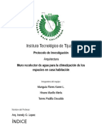 Protocolo de Investigación - Muro Recolector de Agua para La Climatización de Los Espacios en Casa Habitación