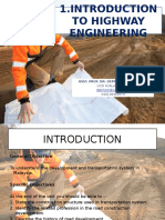 1 Introduction To Highway Engineering