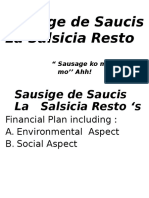 Salsicia Resto Financial Plan