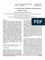 2015 - Cloud Computing Data Security Issues, Challenges, Architecture and Mehods - A Survey PDF