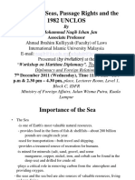 Freedom of Seas, Passage Rights and The 1982 UNCLOS