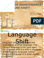 Language Maintenance and Shift