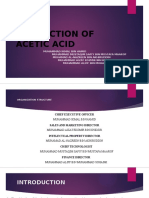 Production of Acetic Acid