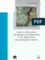 Choix Et Application Des Produits de Reparation Des Ouvrage en Beton PDF