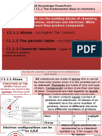 Pixl Knowledge Test Powerpoint - Aqa c1 Core Science - Legacy 2016 and 2017