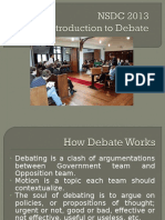 An Introduction To Debate NSDC Bantul