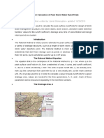 The Rational Method For Calculation of Peak Storm Water Runoff Rate