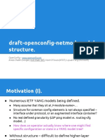 Draft Openconfig Netmod Model Structure