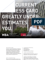 Your Current Business Card Greatly Under-Estimates You.: Master of Business Administration Segal Graduate School