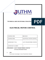 Auto Transformer Starter