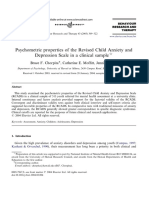 RCADS Clinical (Chorpita, Moffitt, Gray)