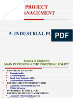 Project Management: 5. Industrial Policy