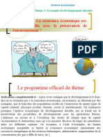 Thème 311 - La Croissance Économique Est-Elle Compatible Avec La Préservation de L'environnement ?