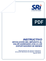 PRO ACT APC421 Instructivo Devolucion Del IVA Exportadores