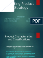 Setting Product Strategy: Created by Andy Reyhan Suhendra 8215153192 Muhamad Arnaldo 8215152787