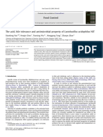 Pan, X., Chen, F., Wu, T., Tang, H., Dan Zhao, Z. 2009. The Acid, Bile Tolerance and Antimicrobial Property of Lactobacillus Acidophilus NIT. J. Food Control. 20 598-602.