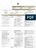 PLANIFICACIÓN Anual 4°medio. 2016