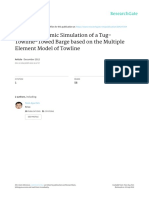 Coupled Dynamic Simulation of A Tug-Towline-Towed