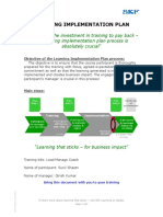 Learning Implementation Plan