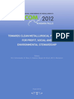 Pyrometallurgy Towards Clean Metallurgical Processing 2012