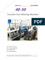 Catalogue of RC140-50 Toroidal Core Winding Machine