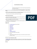 Food Chemistry Testing SUGAR, STARCH ETC