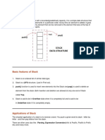 Stacks: Basic Features of Stack