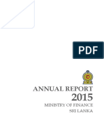 Annual Report 2015 Ministry of Finance Sri Lanka