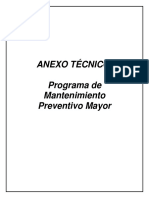 Programa de Mantenimiento Preventivo Mayor