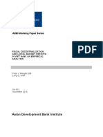 Fiscal Decentralization and Local Budget Deficits in Viet Nam: An Empirical Analysis