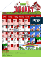 February Calendar 2017