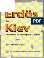 From Erdos To Kiev - Problems of Olympiad Caliber - Ross Honsberger