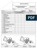 SBV Siho Pa 013. Inspeccion Pre Arranque de Retroexcavadora