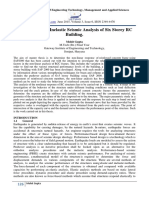 A Case Study On Inelastic Seismic Analysis of Six Storey RC Building