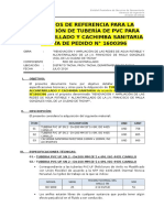 AL - 001 - Tubería de Alcantarillado y Cachimba