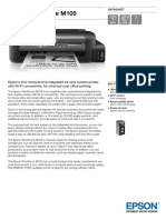 Epson Workforce M105 Datasheet