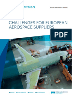 Key Challenges For European Aerospace Suppliers