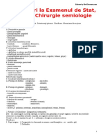 Raspunsuri La Examenul de Stat-Modulul Chirurgie S